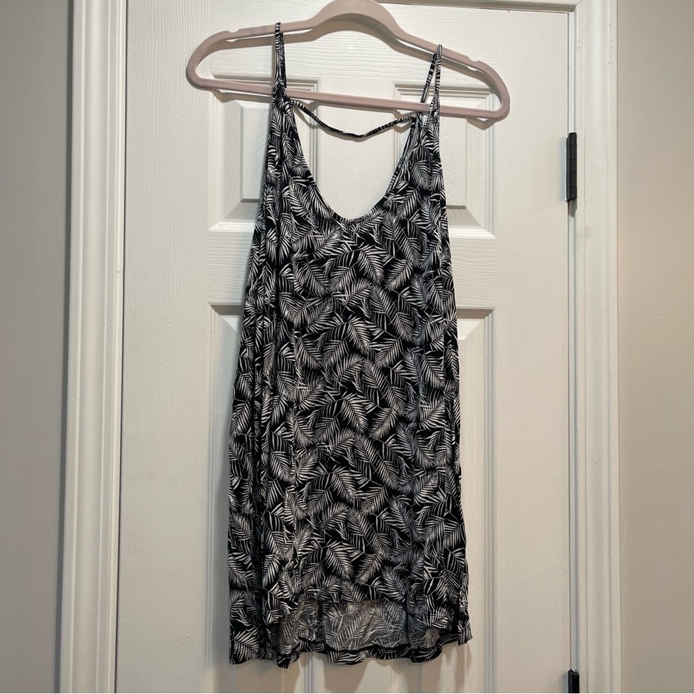 Old Navy Black and White Backless Camisole Top